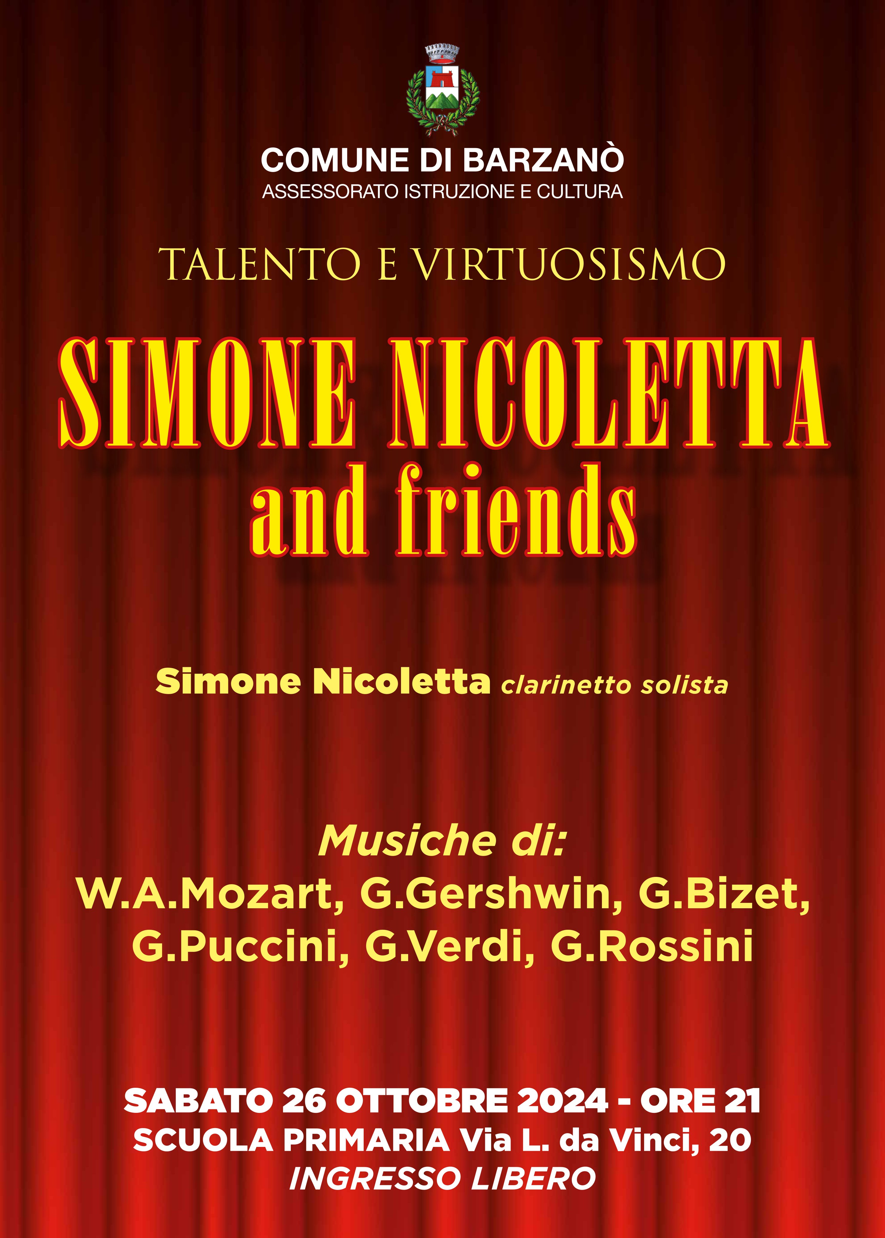 Concerti d'autunno 2024 - Simone Nicoletta and Friends